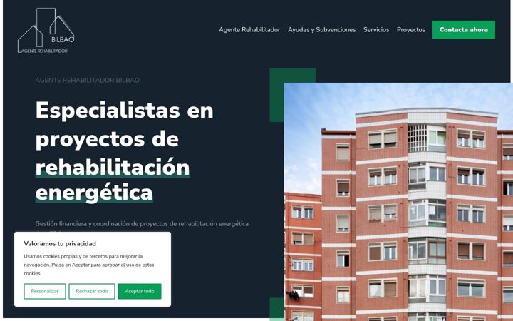 Screenshot of agenterehabilitadorbilbao.es