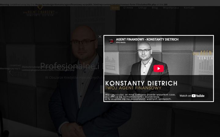Ekrānuzņēmums no agentfinansowy.eu