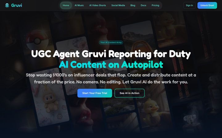 Screenshot of agentgruvi.com