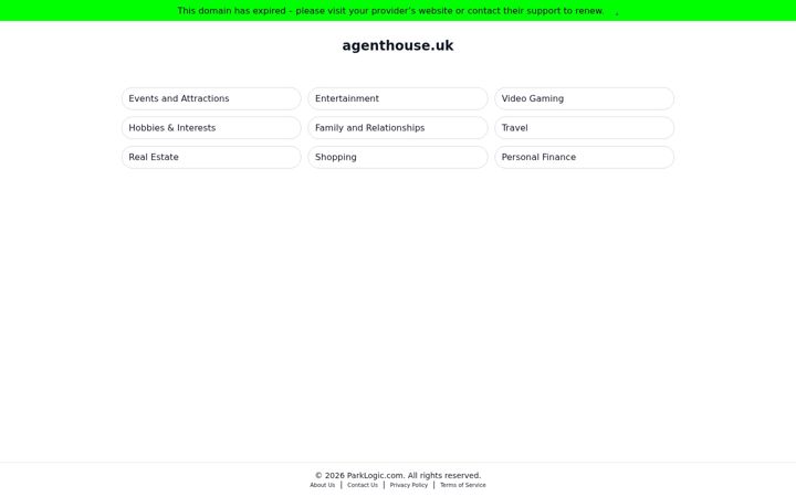 Screenshot of agenthouse.uk