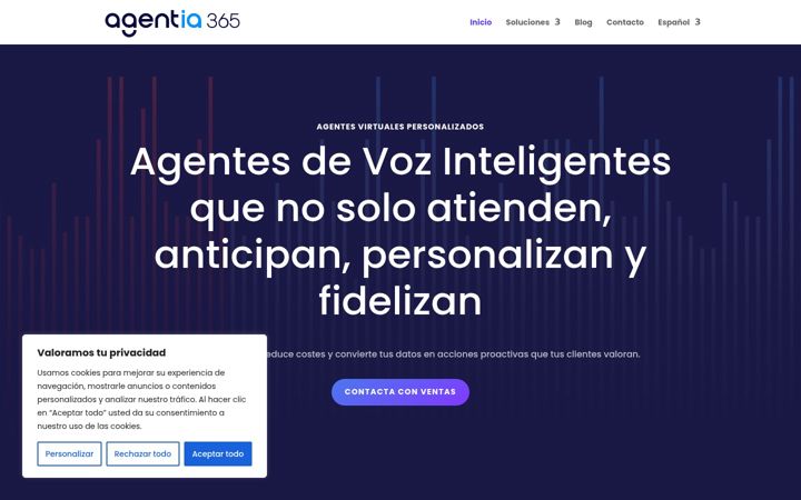 Screenshot ta' agentia365.com