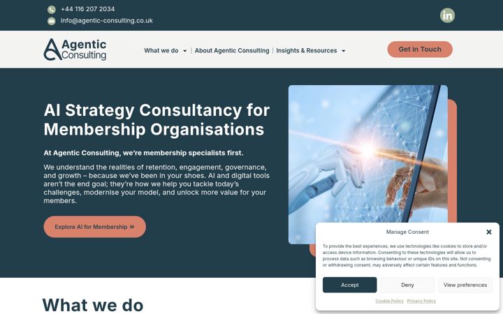 Screenshot of agentic-consulting.co.uk