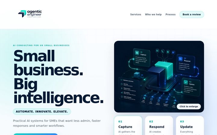 Screenshot of agenticengineer.co.uk