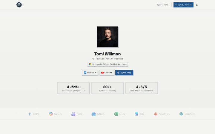 Екранна снимка на agenticwork.fi