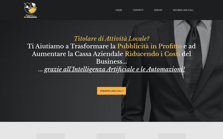 Screenshot ta' agentidelrisparmio.com
