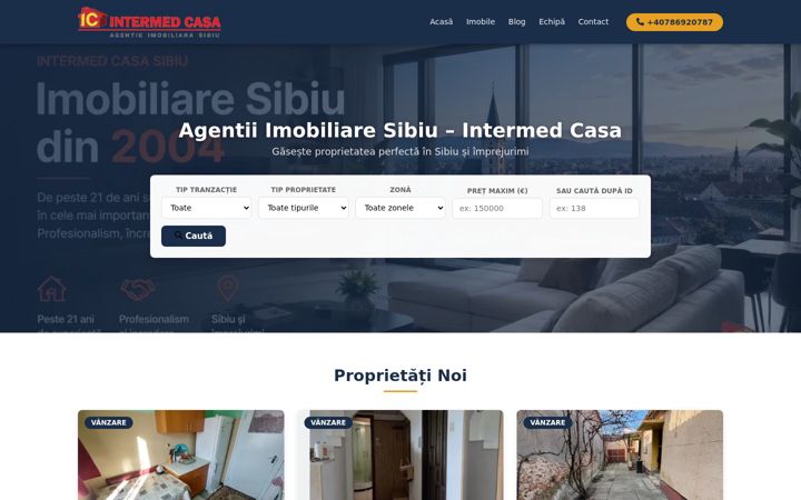 Screenshot of agentiimobiliaresibiu.ro