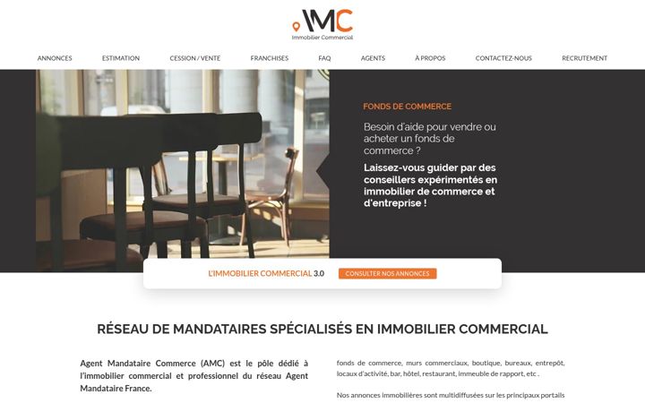 Screenshot του agentmandatairecommerce.fr