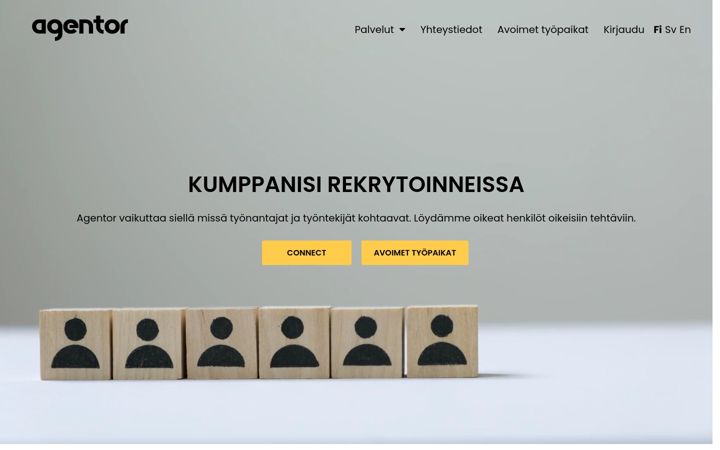 Skærmbillede af agentor.fi