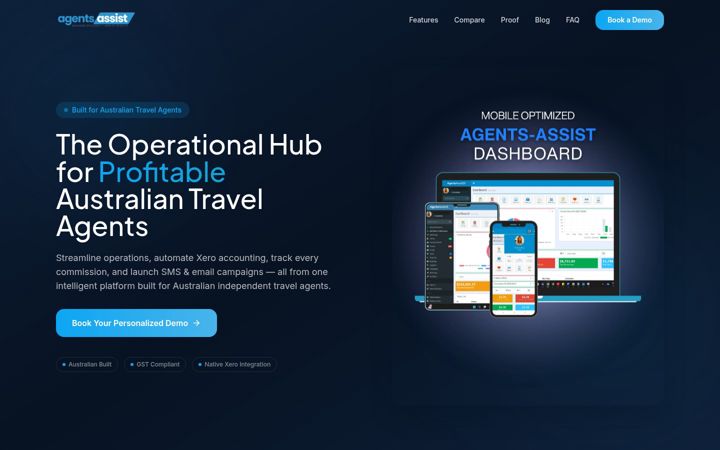 Screenshot of agents-assist.com