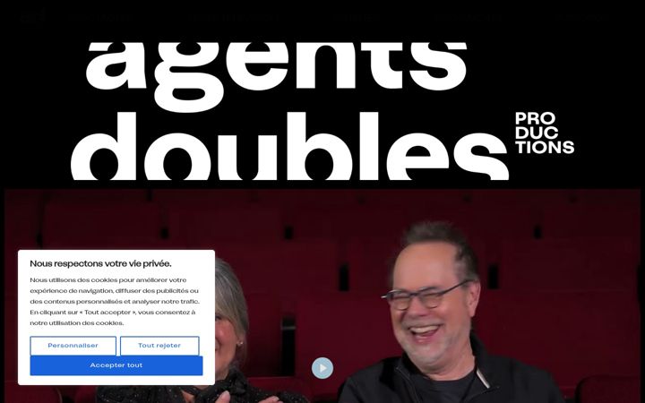 Screenshot of agentsdoubles.ca