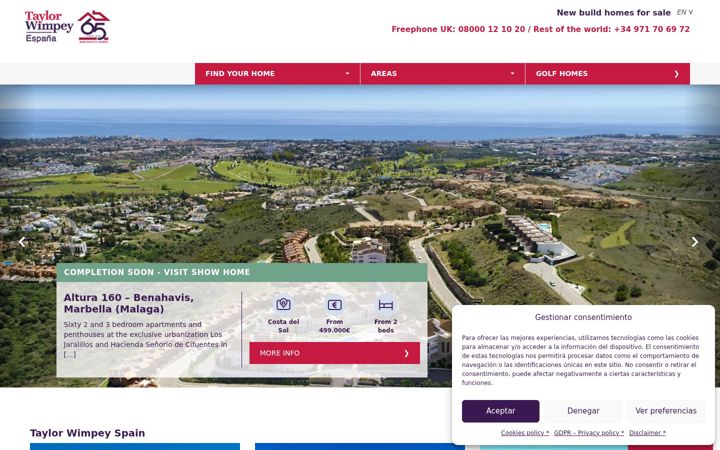 Screenshot of agentspanishproperty.com