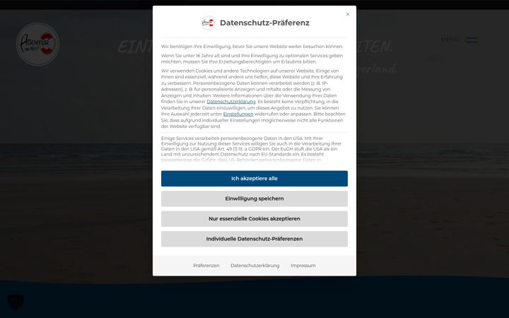 Ekrānuzņēmums no agentur-am-meer.de