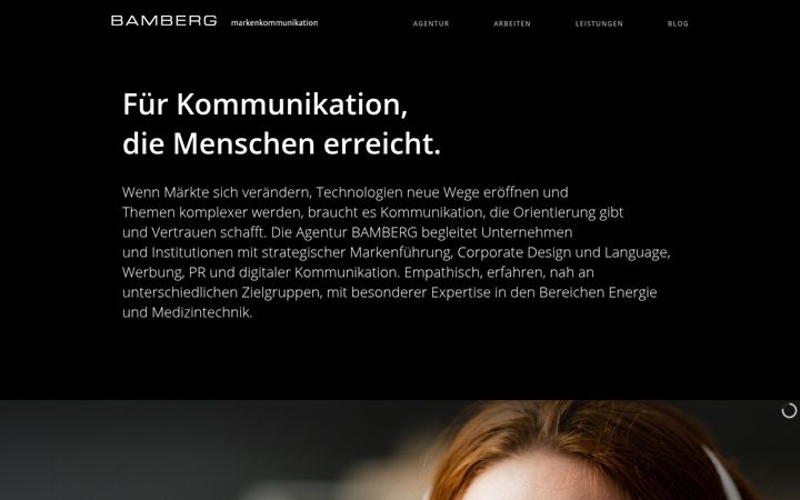 Ekrānuzņēmums no agentur-bamberg.de