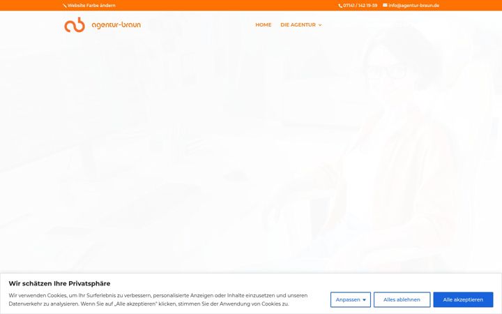 Captura de ecrã de agentur-braun.de
