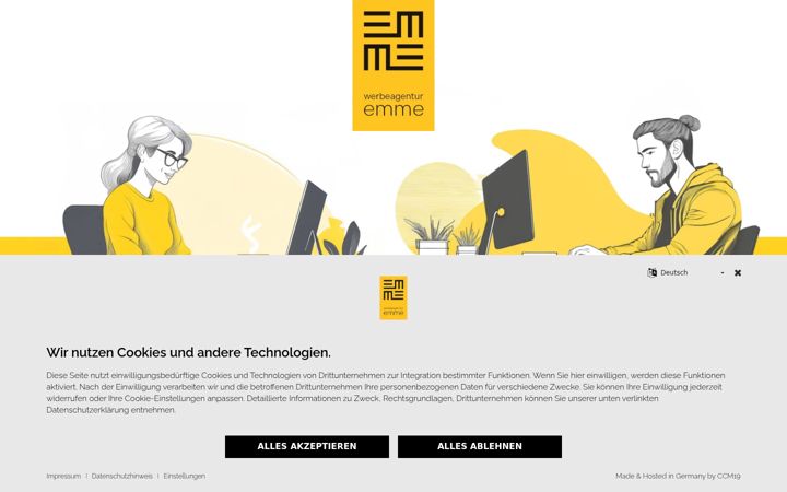 Ekrānuzņēmums no agentur-emme.de