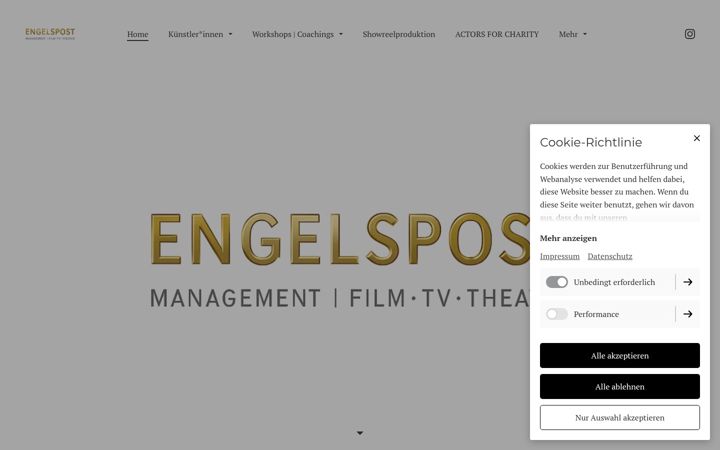 Ekrānuzņēmums no agentur-engelspost.de