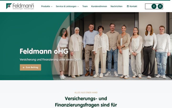 Ekrano kopija agentur-feldmann.de