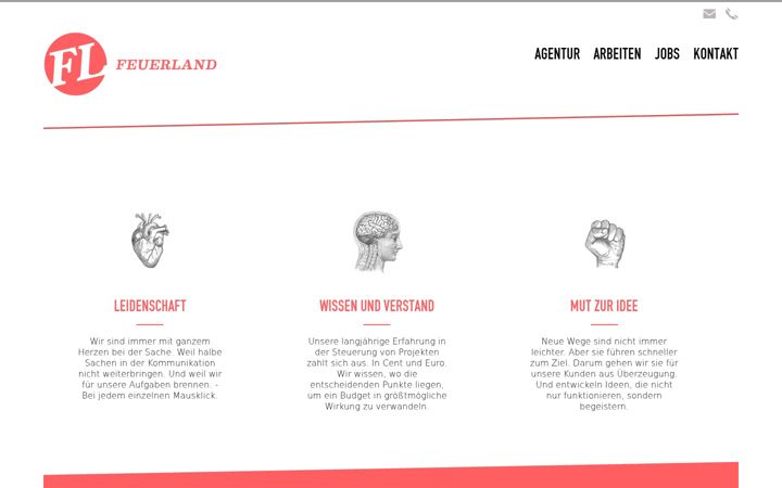 Screenshot of agentur-feuerland.de