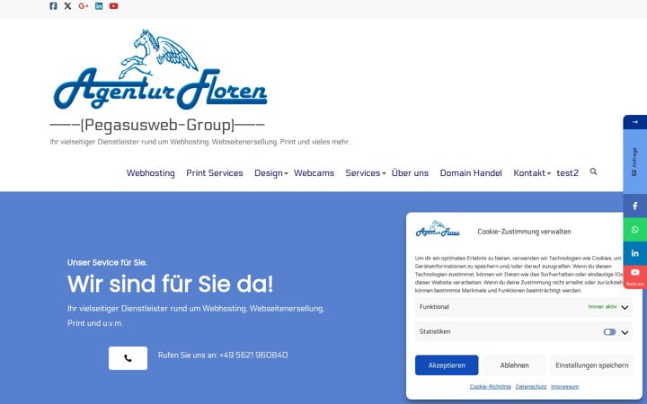 Screenshot of agentur-floren.de