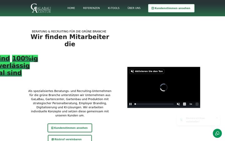 Screenshot of agentur-galabau.de