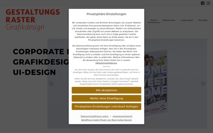 Screenshot of agentur-gestaltungsraster.de