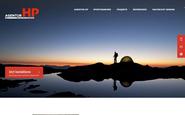 Screenshot of agentur-hp.at