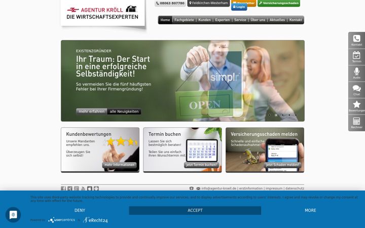 Screenshot of agentur-kroell.de