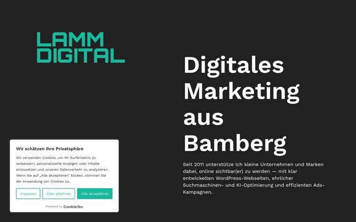 Screenshot of agentur-lamm.de