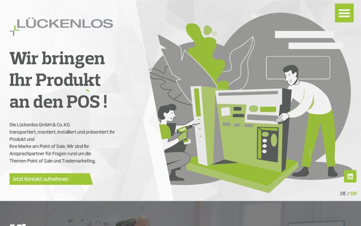 Screenshot of agentur-lueckenlos.de