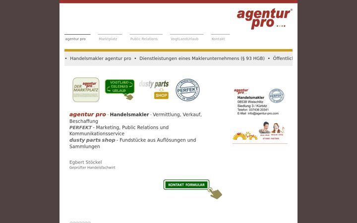 Screenshot of agentur-pro.com