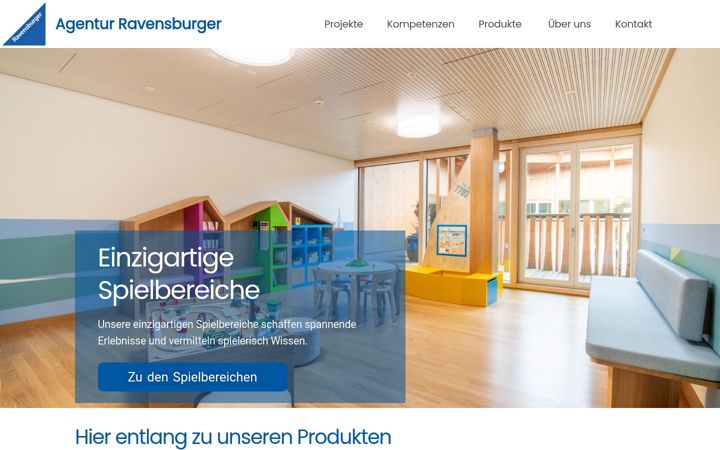 Screenshot of agentur-ravensburger.de