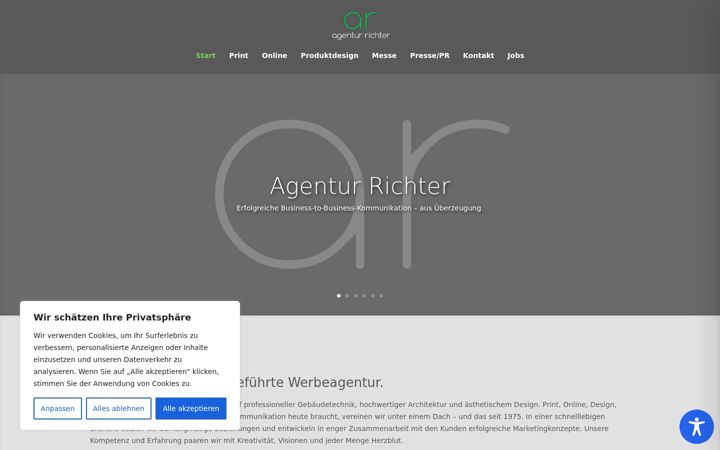 Screenshot of agentur-richter.de