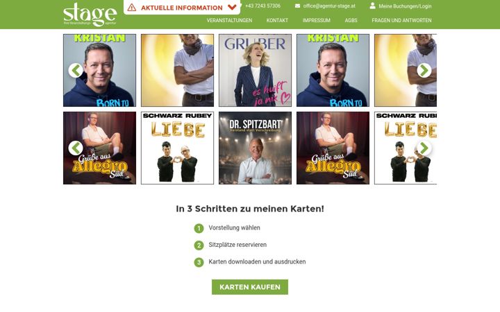 Screenshot of agentur-stage.at