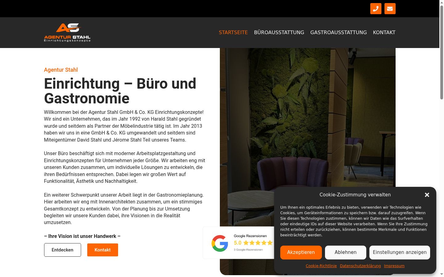 Screenshot tal-banner tal-kunsens muri qabel kwalunkwe interazzjoni