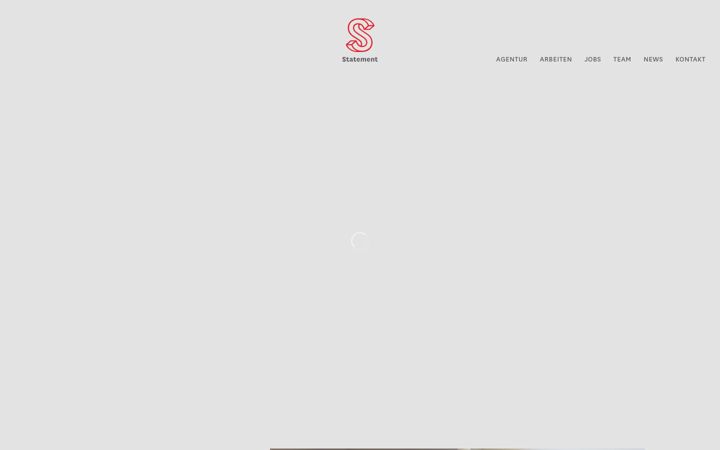 Screenshot of agentur-statement.de