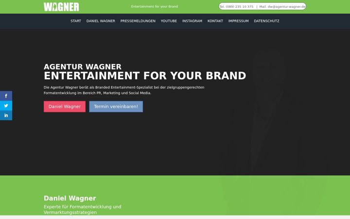 Screenshot of agentur-wagner.de