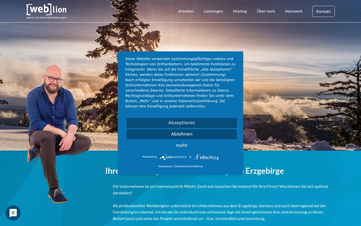 Screenshot of agentur-weblion.de