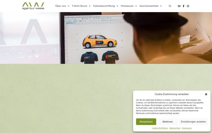 Screenshot of agentur-weise.de