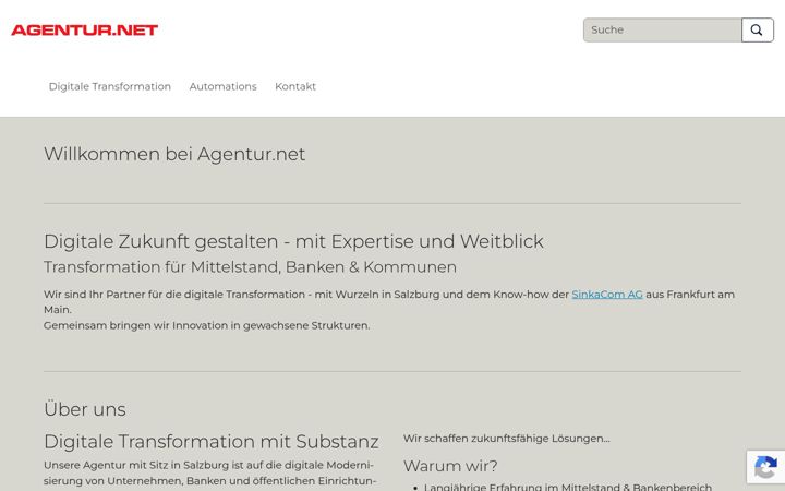 Screenshot of agentur.net