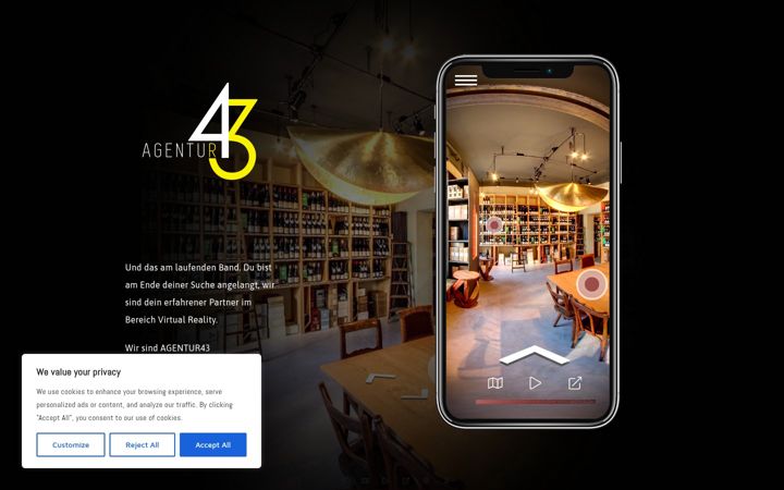Screenshot of agentur43.com