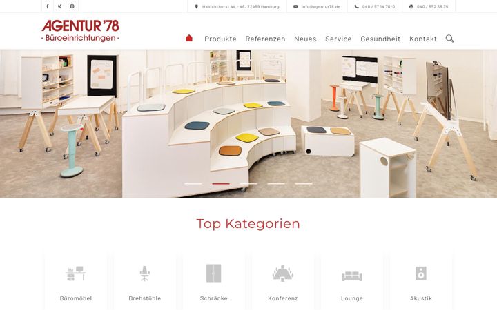 Screenshot of agentur78.de