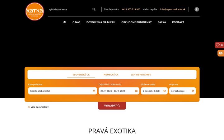 Screenshot of agenturakatka.sk