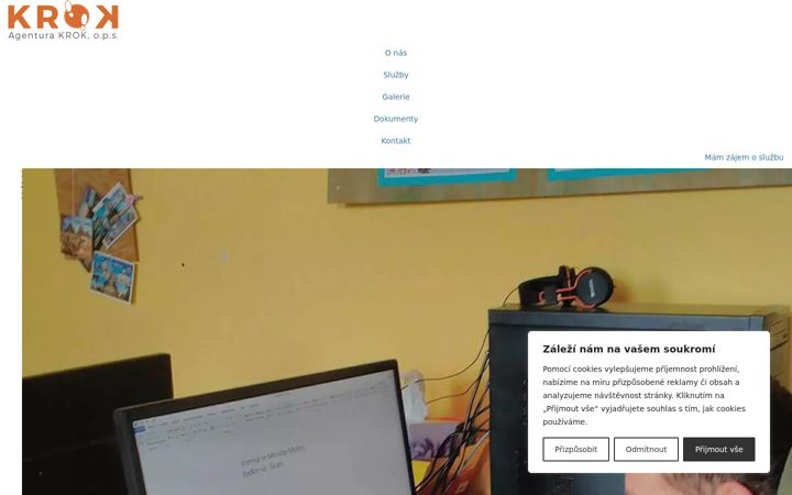 Screenshot of agenturakrok.cz