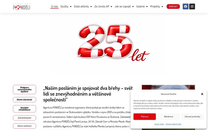 Screenshot of agenturapondeli.cz