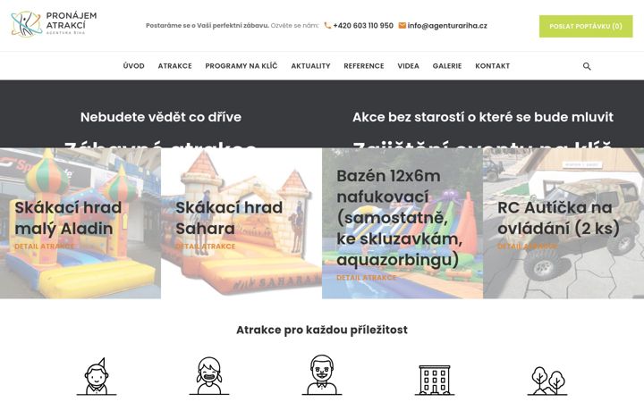 Screenshot of agenturariha.cz