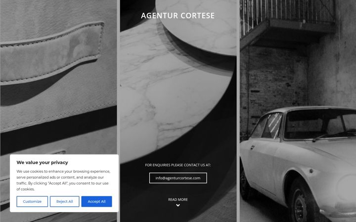 Screenshot of agenturcortese.com