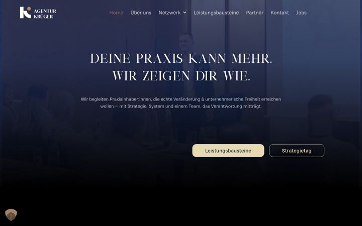 Screenshot of agenturkrueger-digital.de