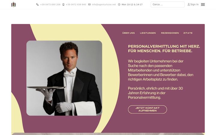 Screenshot of agenturluise.net