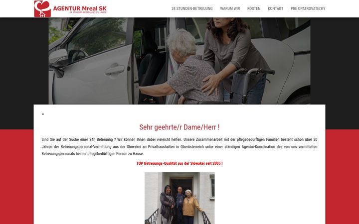 Screenshot of agenturmreal.at