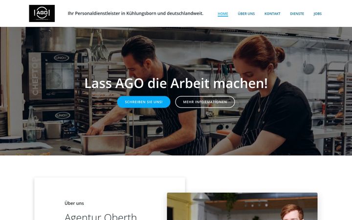 Screenshot of agenturoberth.de